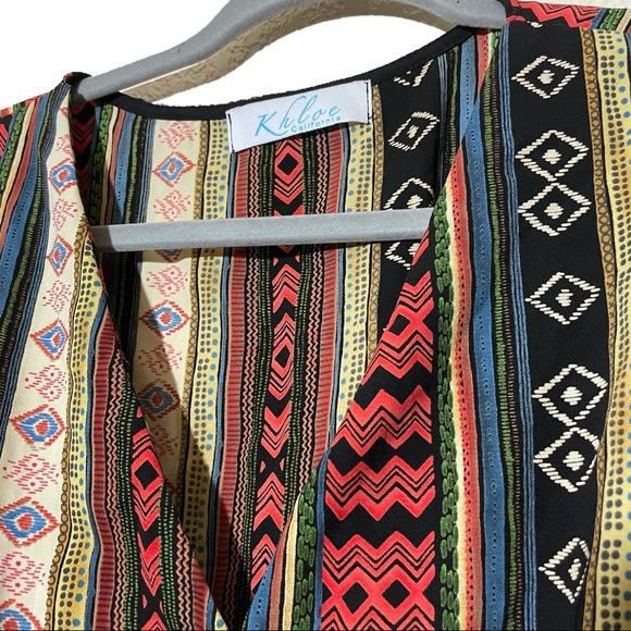 Khloe California Multi-Colored Flare Romper Size S - Picture 4 of 6